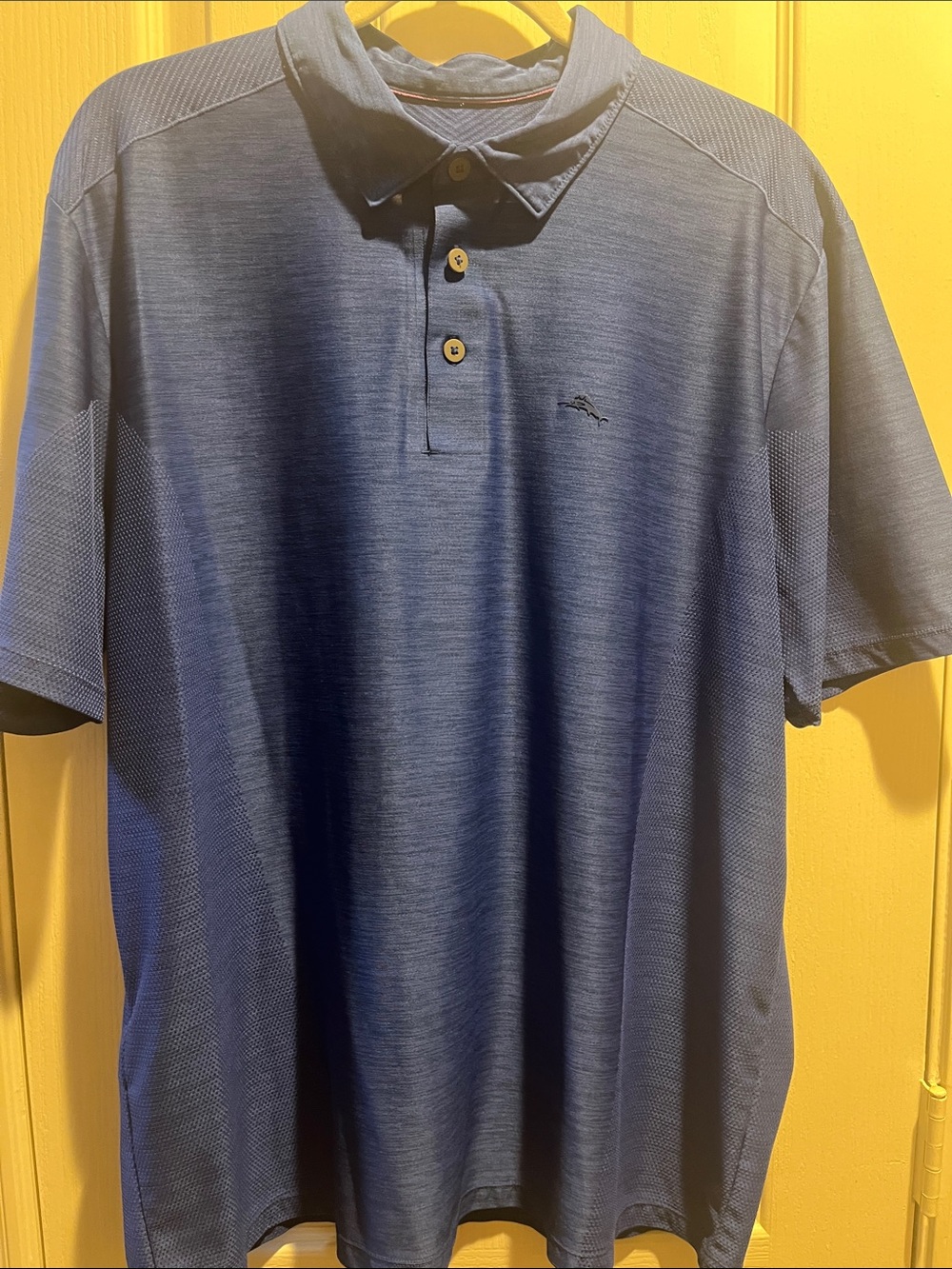 Tommy Bahama Blue Heathered Polo
